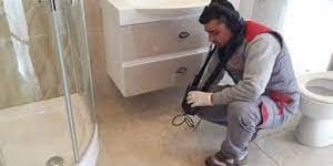 كشف تسريبات الحمامات عسير